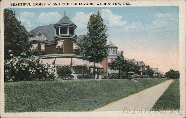 Beautiful homes along the boulevard Wilmington Delaware