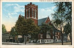 First M.E. Church New Philadelphia, OH Postcard Postcard Postcard