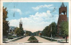 Hamilton Boulevard Peoria, IL Postcard Postcard Postcard