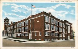 High School Oskaloosa, IA Postcard Postcard Postcard