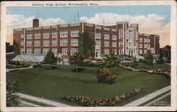 Central High School Postcard