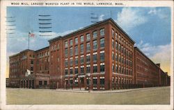 Wood Mill, Largest Worsted Plant in the World Postcard