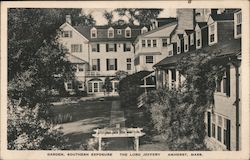 Garden, southern exposure - The Lord Jeffrey Amherst, MA Postcard Postcard Postcard