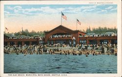The Alki Beach, Municipal Bath House Postcard
