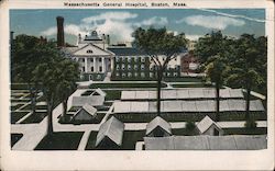 Massachusetts General Hospital Located on Blossom Street Postcard