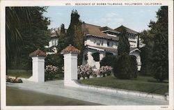 Residence of Norma Talmadge Postcard