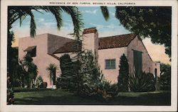 Residence of Ben Turpin Beverly Hills, CA Postcard Postcard Postcard
