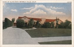 Home of Clara Bow Postcard