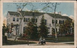 Conrad Nagel's Home Beverly Hills, CA Postcard Postcard Postcard
