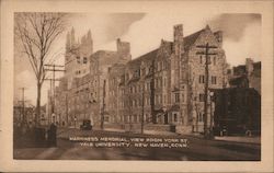 Harkness Memorial, view from York St. Yale University Postcard