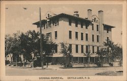 General Hospital Devils Lake, ND Postcard Postcard Postcard