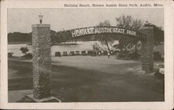 Bathing Beach at Horace Austin State Park Postcard