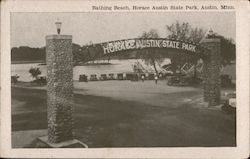 Bathing Beach at Horace Austin State Park Minnesota Postcard Postcard Postcard