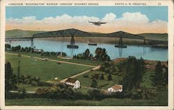 Longview - Rainier Highway Bridge Postcard