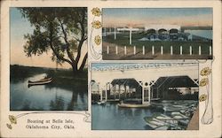 Boating at Belle Isle Postcard