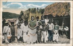 A Mexican "Peon" Family Postcard