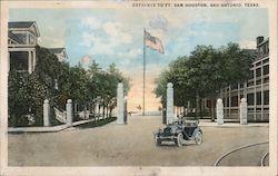 Entrance to Ft. Sam Houston Postcard