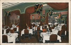 Lincoln Turner Hall Cafe 1005 Diversey Parkway Postcard