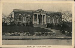 Library New Canaan, CT Postcard Postcard Postcard