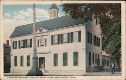 Firemens' Monument and Old Court House Postcard