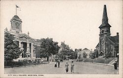 City Hall Square Meriden, CT Postcard Postcard Postcard