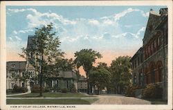 View at Colby College Waterville, ME Postcard Postcard Postcard