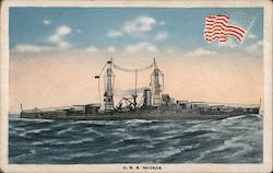 USS Nevada Speed 21 Knots Horsepower 23,312 Length 583 Feet 2 1-2 Inches Postcard