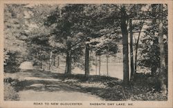 Road to New Gloucester, Sabbath Day Lake Postcard