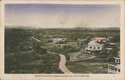 Street Scene from Passaconaway Inn, York Cliffs, Me. Maine Postcard Postcard Postcard