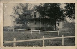 Residence of Commanding Officer Camp Grant, IL Postcard Postcard Postcard