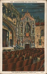 Interior Scene, The Tampa Theatre "The Pride of the South" Florida Postcard Postcard Postcard