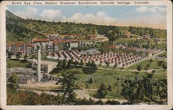 Bird's Eye View of Modern Woodmen Sanatorium Postcard