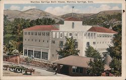 Mantou Springs Bath House At the Foot of Pike's Peak Postcard