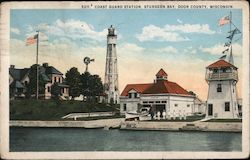 Coast Guard Station, Sturgeon Bay, Door County, Wisonsin Postcard