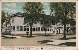 Hill House Sanitarium Martinsville, IN Postcard Postcard Postcard