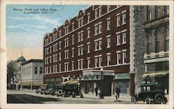 Barnes Hotel and Office Bldf. Logansport, IN Postcard Postcard Postcard