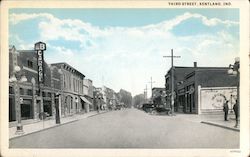 Third Street Kentland, IN Postcard Postcard Postcard