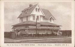 One of the group of Fox Manor Hotels 2720-40 Pacific Avenue Postcard