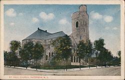 St. Paul Church Paterson, N.J. New Jersey Postcard Postcard Postcard