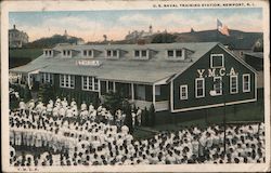 U.S. Naval Training Station Postcard