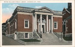 Mayne William's Library Postcard
