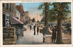 The "Ghetto" Broadway Monticello, NY Postcard Postcard Postcard