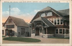 Skating and Curling Club,State Armory Postcard