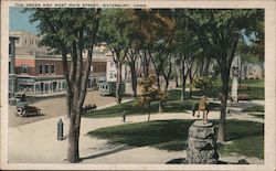 The Green and West Main Street Postcard