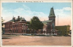 Franklin Co. Buildings Malone, NY Postcard Postcard Postcard