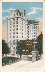 Telephone Building from Capitol Steps Albany, NY Postcard Postcard Postcard