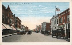 Lincoln Highway DeKalb, IL Postcard Postcard Postcard