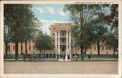 Cortland Hospital Postcard