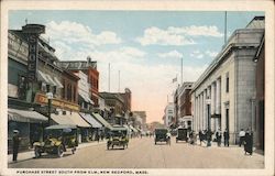 Purchase Street, South from Elm Postcard