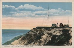 Highland Light and Cliffs, Marconi Wireless Station Postcard